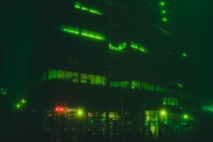 retrofuturistic neon green
